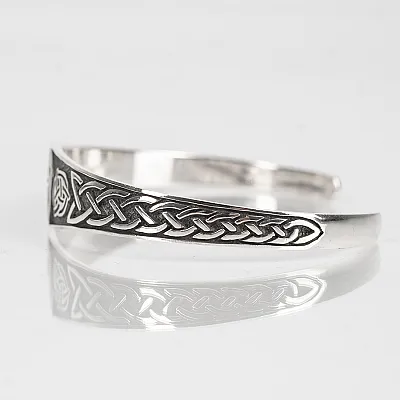Bratara fixa triquetra dragon Argint - 4