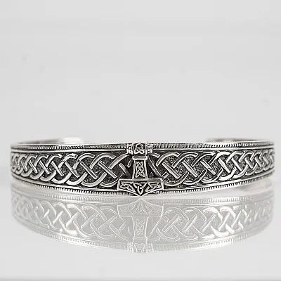 Bratara ciocanul lui Thor triquetra Argint - 1