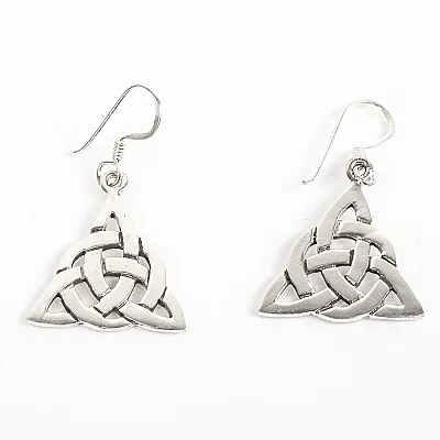 Cercei lungi triquetra Argint - 1