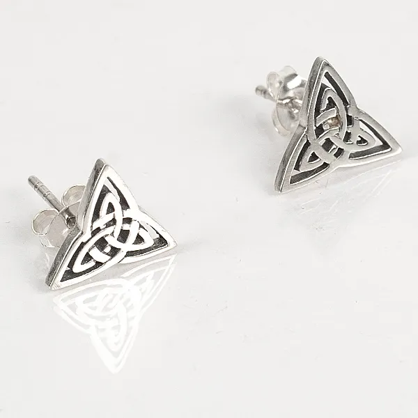 Cercei triquetra m Argint