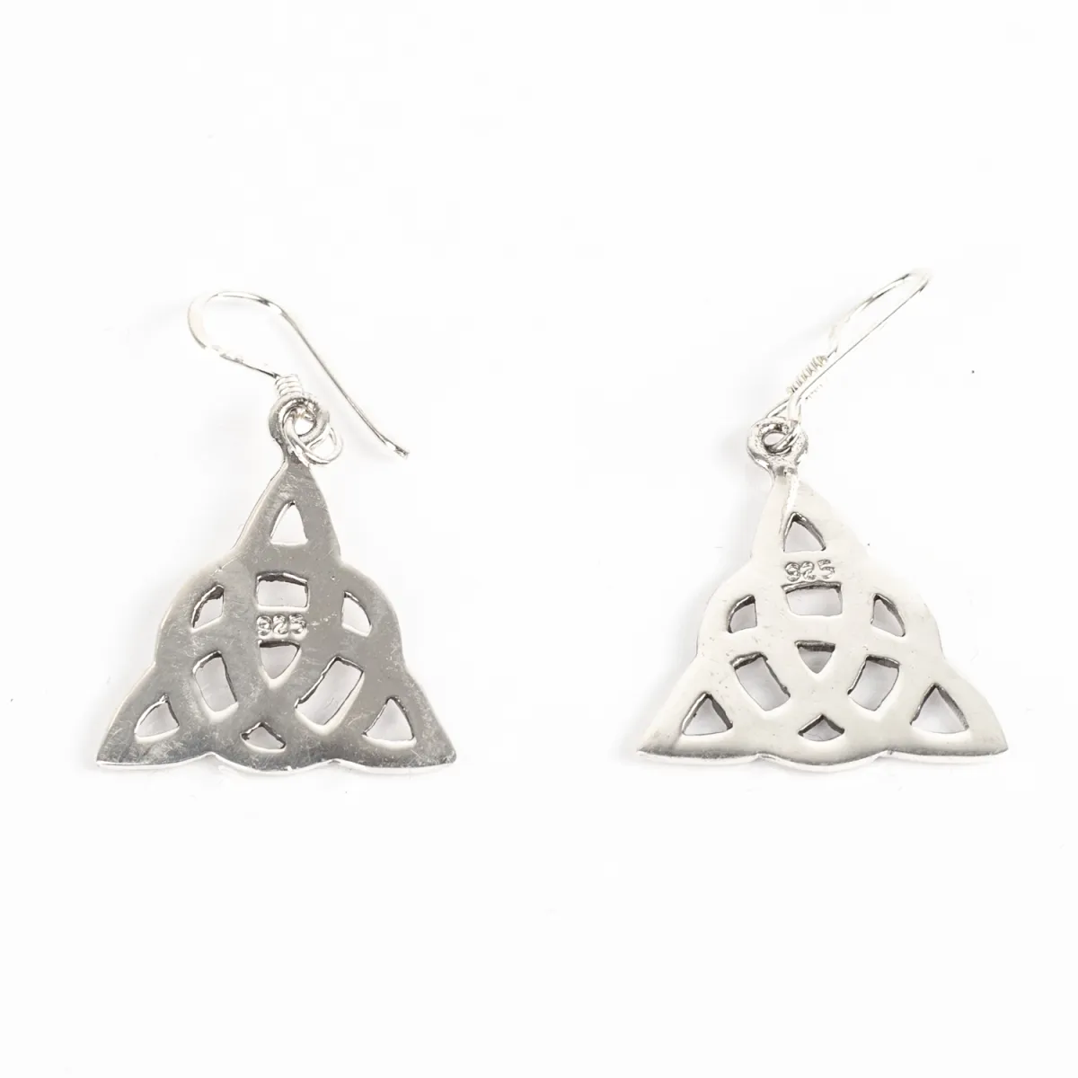Cercei lungi triquetra Argint
