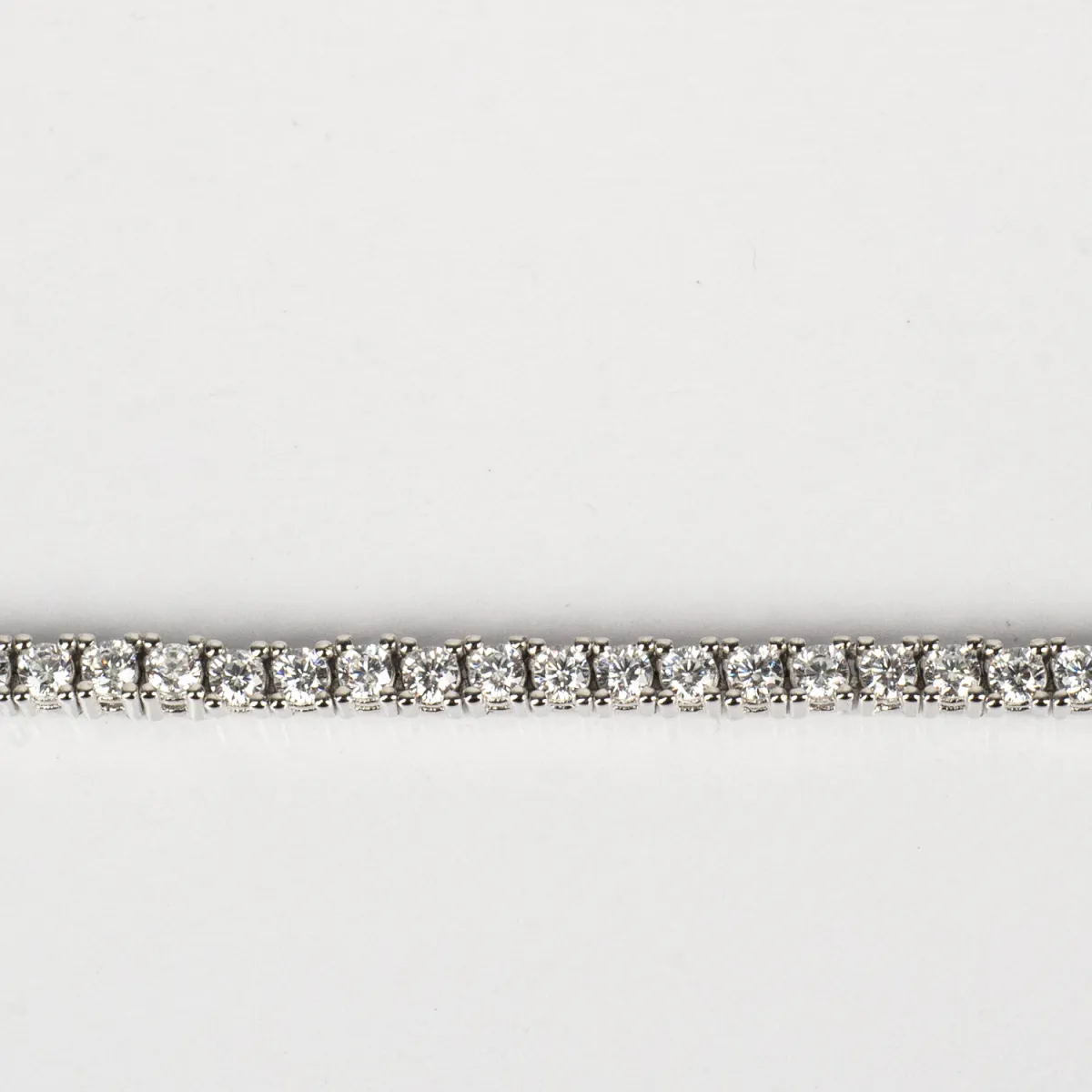 Colier tip tenis rotund 2mm Argint