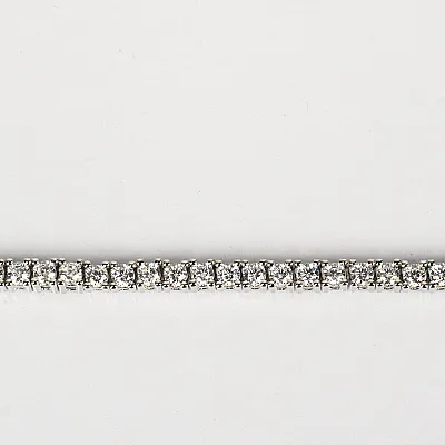 Colier tip tenis rotund 2mm Argint - 2