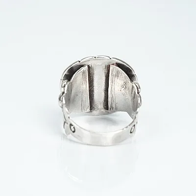 Inel Nepal rotund chihlimbar no.3 Argint - 4