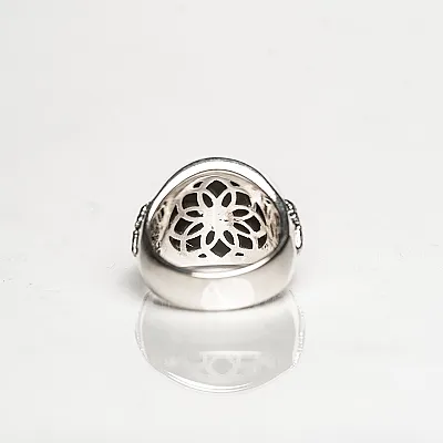 Inel mandala rotativa vajra dorje Argint - 3