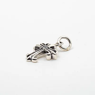 Pandantiv cruce gotica cubic zirconia Argint - 5