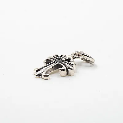 Pandantiv cruce gotica cubic zirconia Argint - 6
