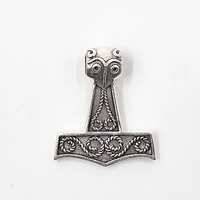 Pandantiv ciocanul Mjollnir spirale Argint - 1