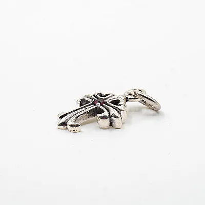 Pandantiv cruce gotica cubic zirconia Argint - 4