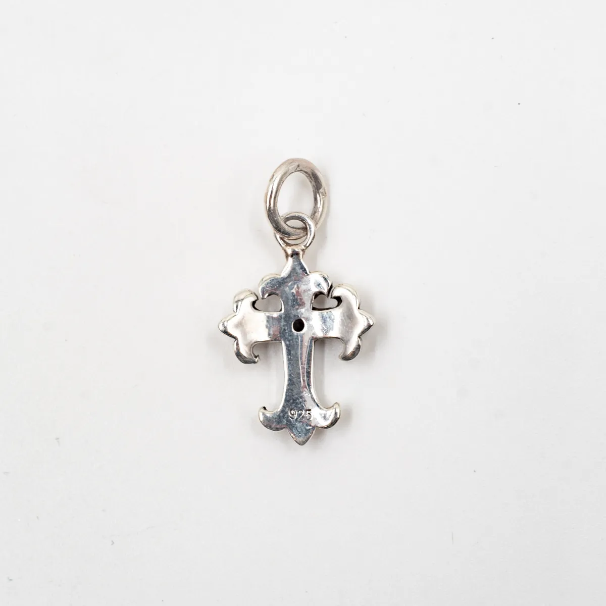 Pandantiv cruce gotica cubic zirconia Argint
