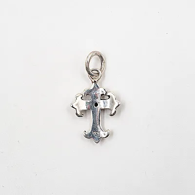 Pandantiv cruce gotica cubic zirconia Argint - 7