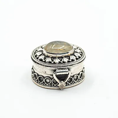 Caseta ovala psp India nr.3 Argint - 27