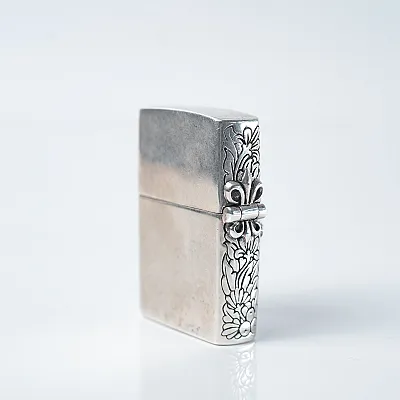 Bricheta Zippo fleur de lys Argint - 5