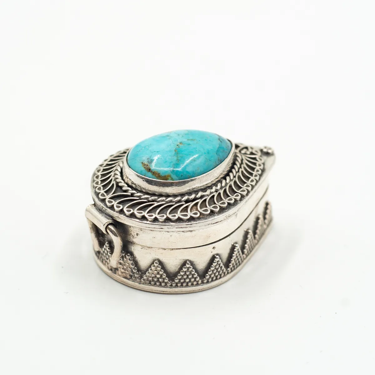 Caseta oval ascutit psp India.nr.5 Argint