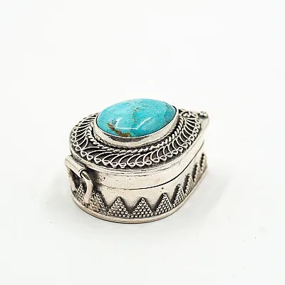 Caseta oval ascutit psp India.nr.5 Argint - 5