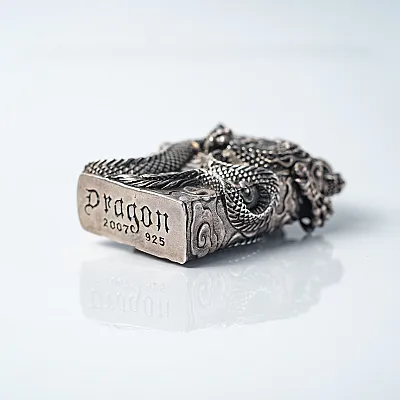 Bricheta Zippo dragon incolacit Argint - 4