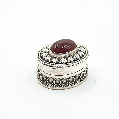 Caseta ovala psp India nr.3 Argint - 32