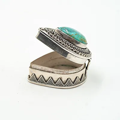 Caseta oval ascutit psp India.nr.5 Argint - 17