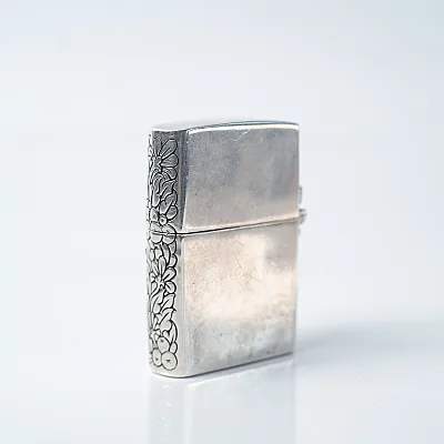 Bricheta Zippo fleur de lys Argint - 7