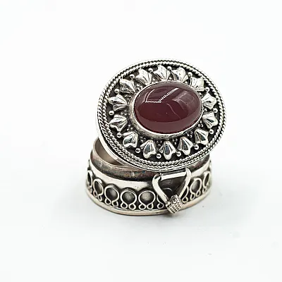 Caseta ovala psp India nr.3 Argint - 30