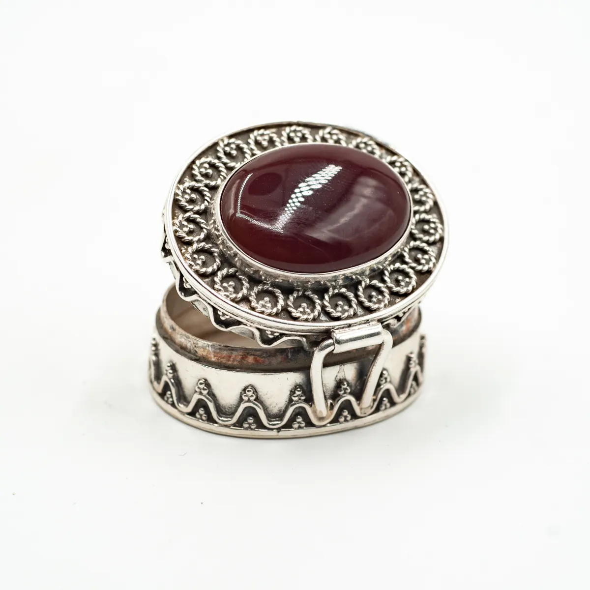 Caseta ovala psp India nr.2 Argint