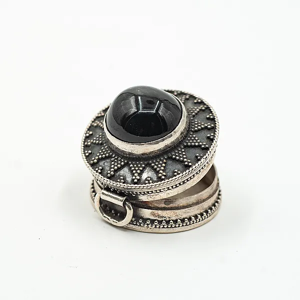 Caseta rotunda psp India nr.4 Argint