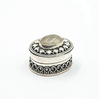 Caseta ovala psp India nr.3 Argint - 28