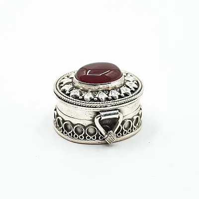 Caseta ovala psp India nr.3 Argint - 31