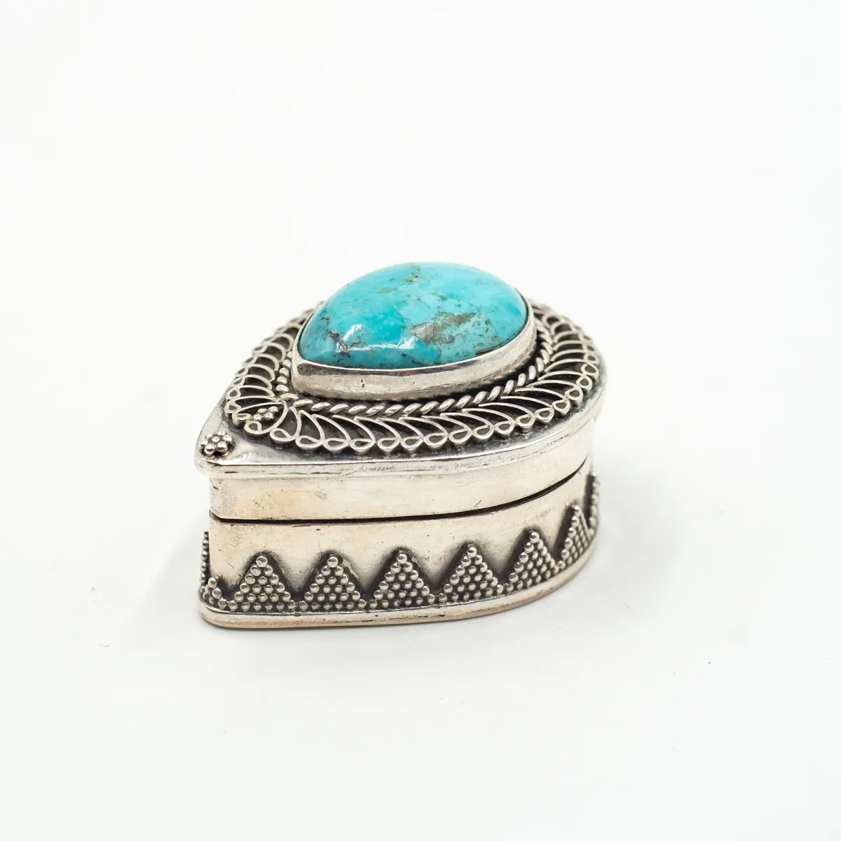 Caseta oval ascutit psp India.nr.5 Argint