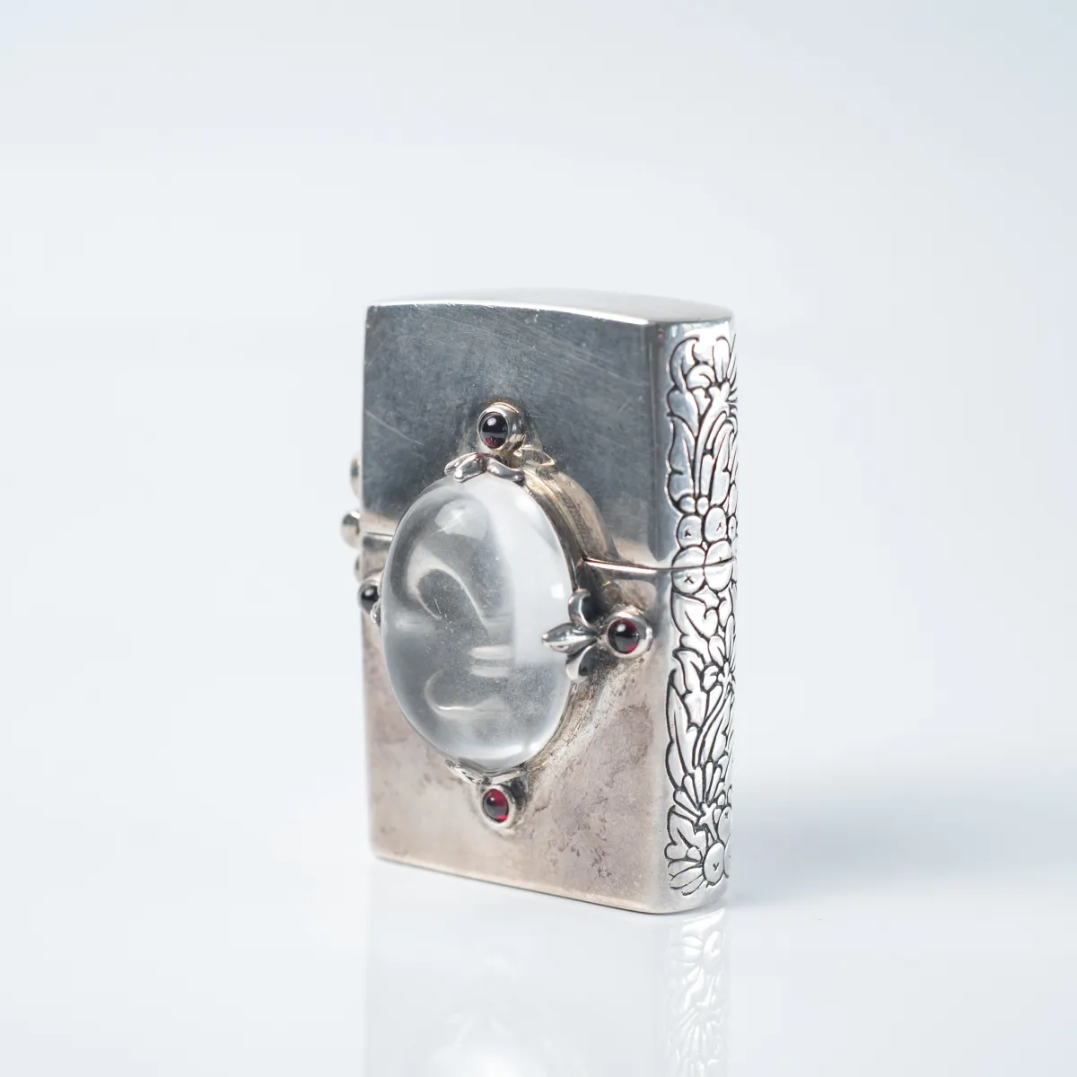 Bricheta Zippo fleur de lys Argint
