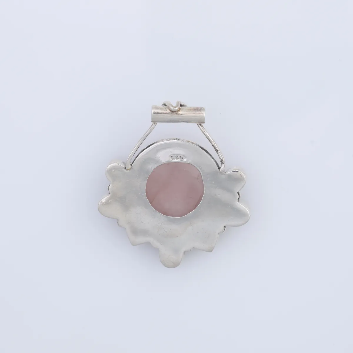 Pandantiv oval picaturi pietre naturale Argint