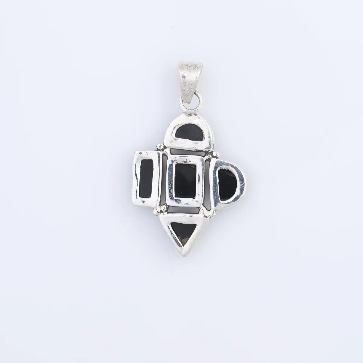 Pandantiv forme geometrice onix Argint