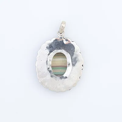 Pandantiv oval pietre naturale Argint - 4