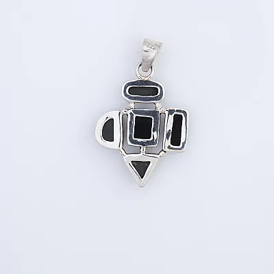 Pandantiv forme geometrice onix Argint - 4
