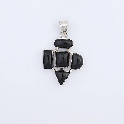 Pandantiv forme geometrice onix Argint - 3