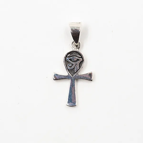 Pandantiv cruce Ankh ochiul lui Horus Argint