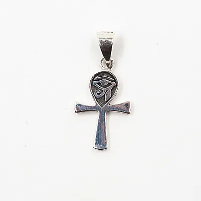 Pandantiv cruce Ankh ochiul lui Horus Argint - 1