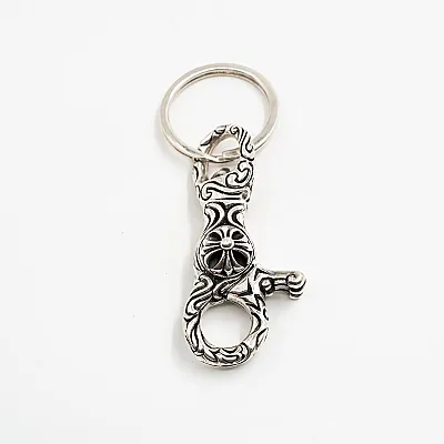 Carabina chei model gotic cruce Argint - 1
