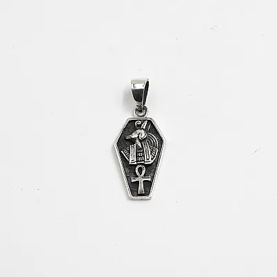 Pandantiv zeu Horus cruce Ankh Argint - 1