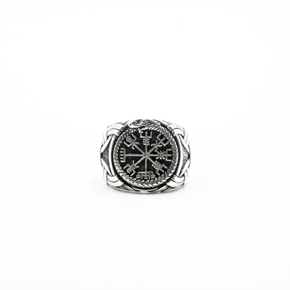 Inel viking Vegvisir sarpe uroborus Argint