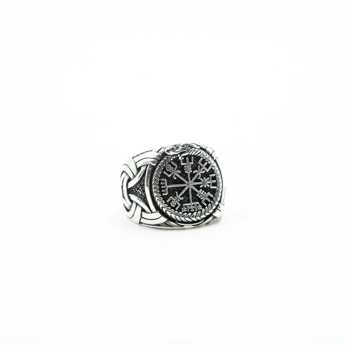 Inel viking Vegvisir sarpe uroborus Argint