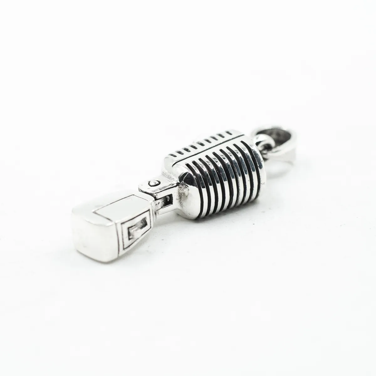 Pandantiv microfon vocal Argint