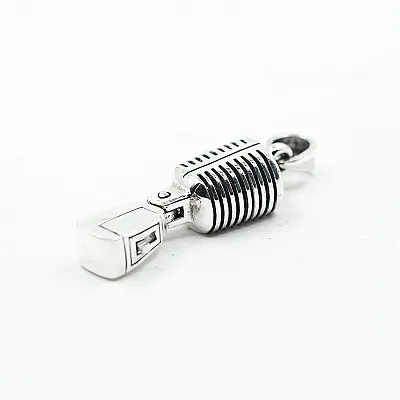 Pandantiv microfon vocal Argint - 2