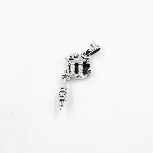 Pandantiv pistol pentru tatuaj Argint