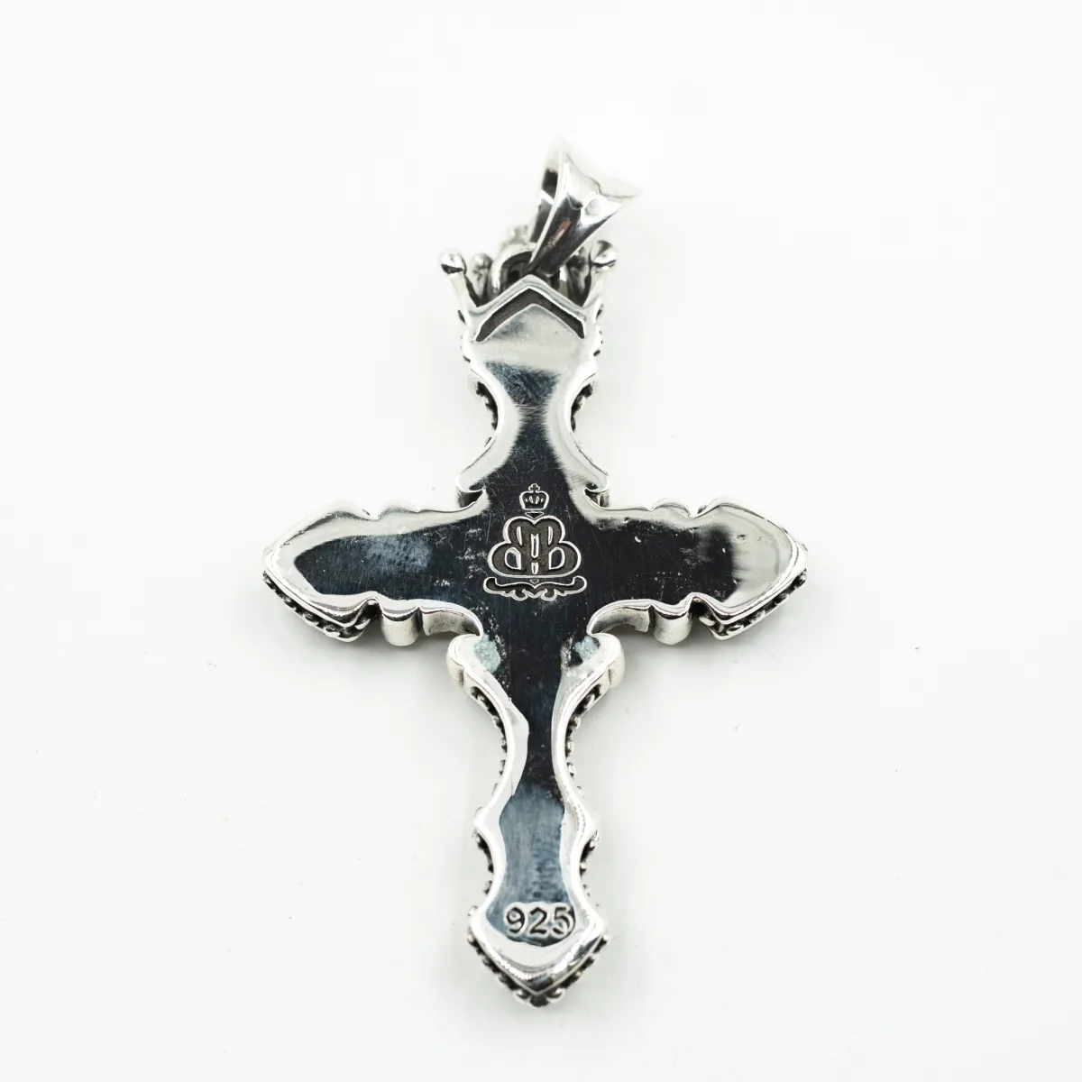 Pandantiv cruce gotica coroana xl Argint