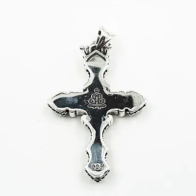 Pandantiv cruce gotica coroana xl Argint - 2