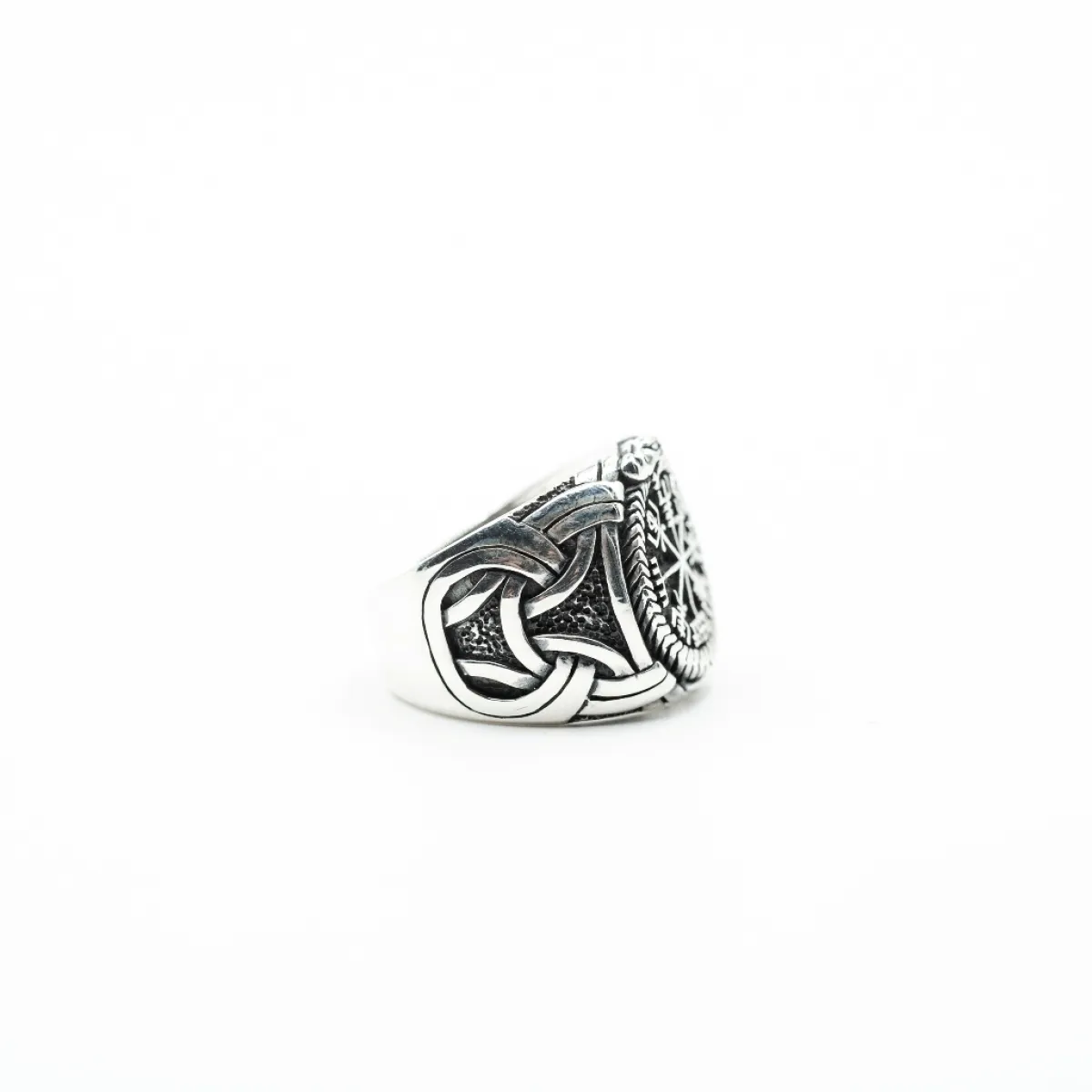 Inel viking Vegvisir sarpe uroborus Argint