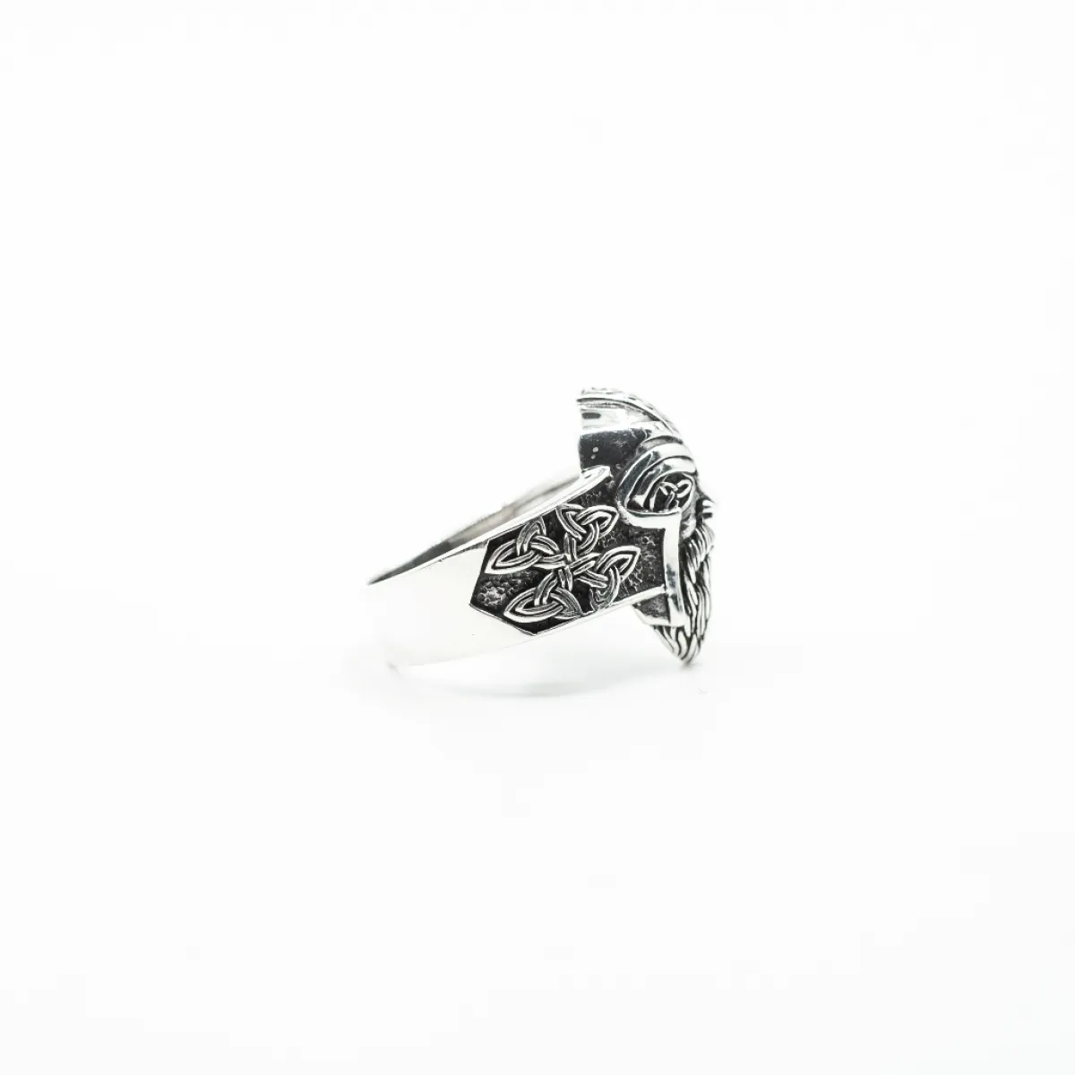 Inel viking Odin triquetra Argint