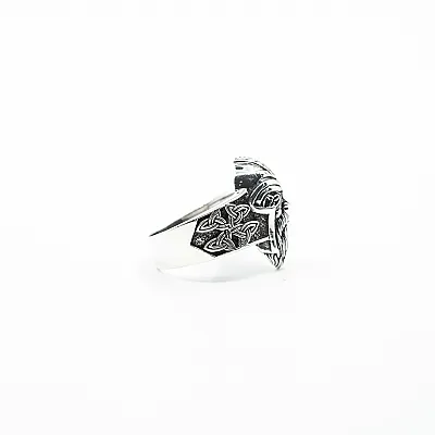Inel viking Odin triquetra Argint - 3