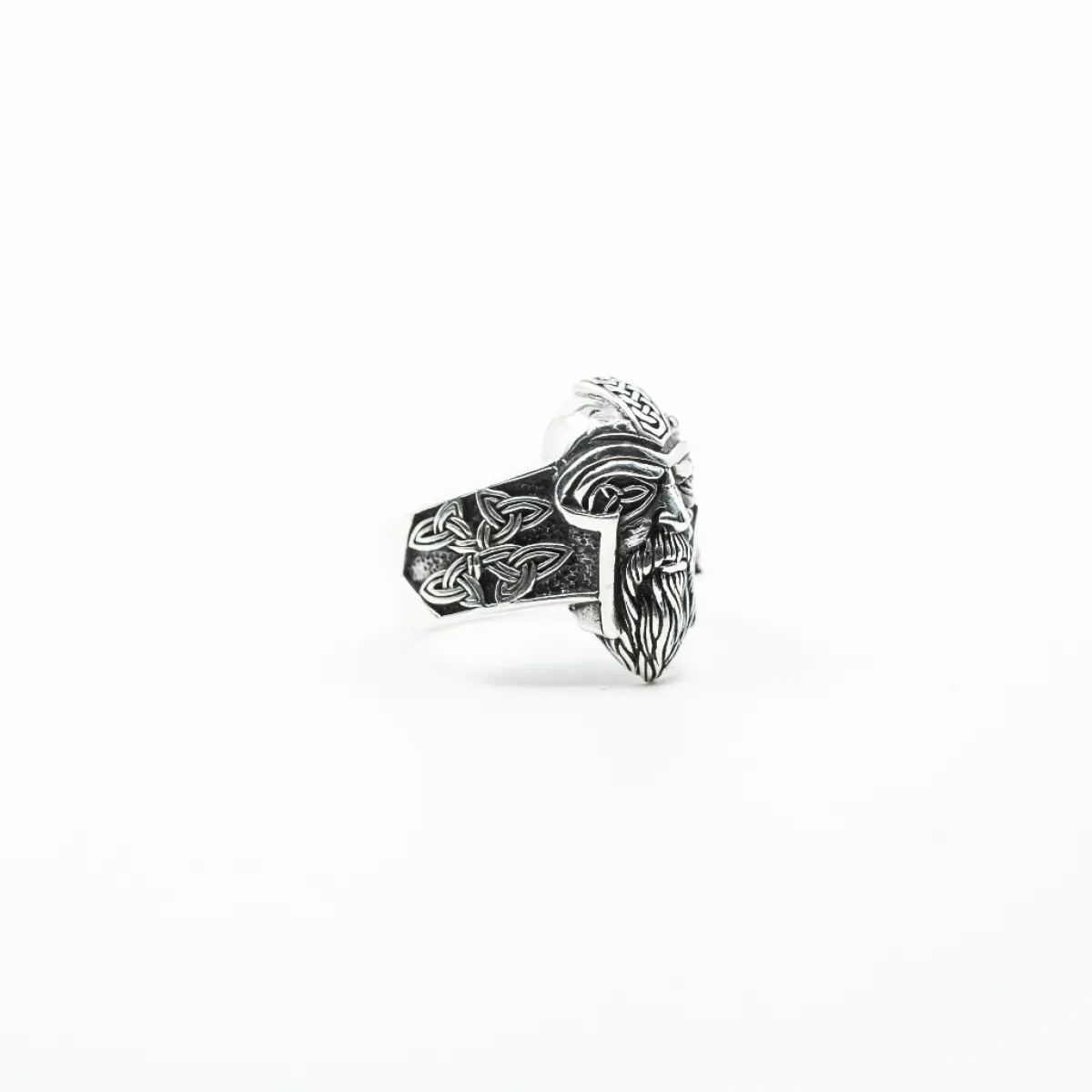Inel viking Odin triquetra Argint
